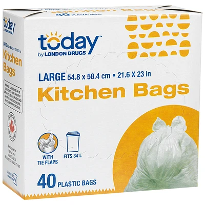 Today by London Drugs Kitchen Bags - White - 40s