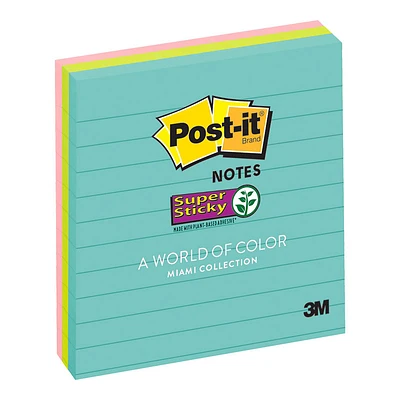 Post-It Miami Collection Super Sticky Notes - 210s