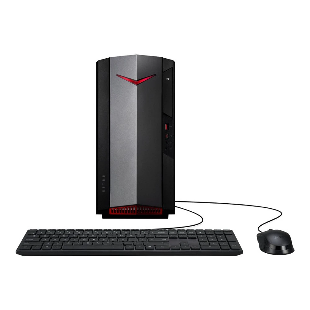 Acer Nitro Gaming Desktop Computer - 8GB RAM - Intel Core i5 11400F - GTX 1650 - Black - DG.E2DAA.00B - Open Box or Display Models Only