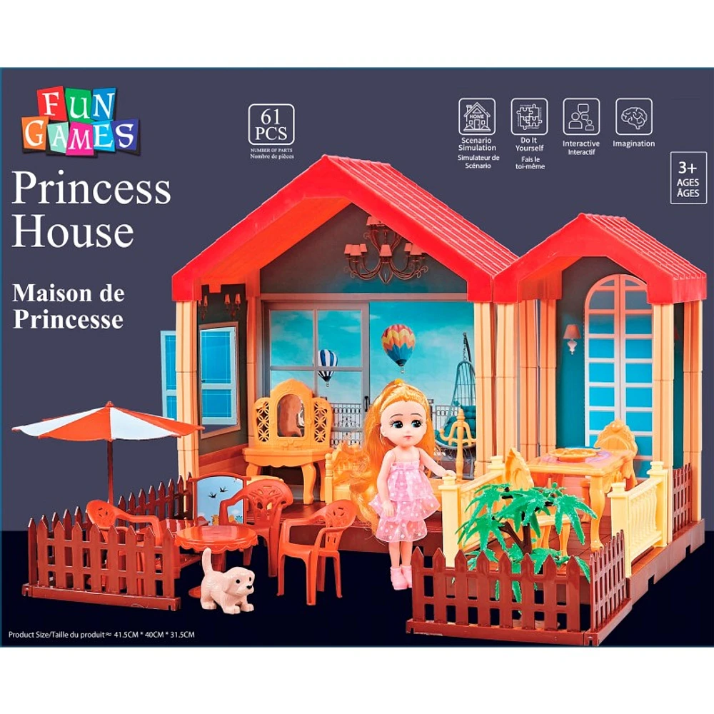 Toy Target Princess House Toy Set - 28X35X13CM