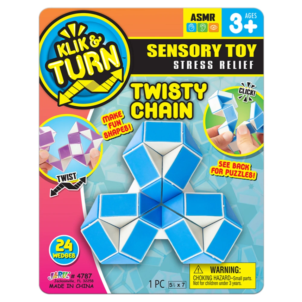 Klik and Turn Twisty Chain Sensory Toy - Assorted