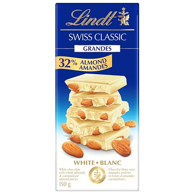 Lindt Swiss Classic Grandes - 32% Almond Amandes - 150g