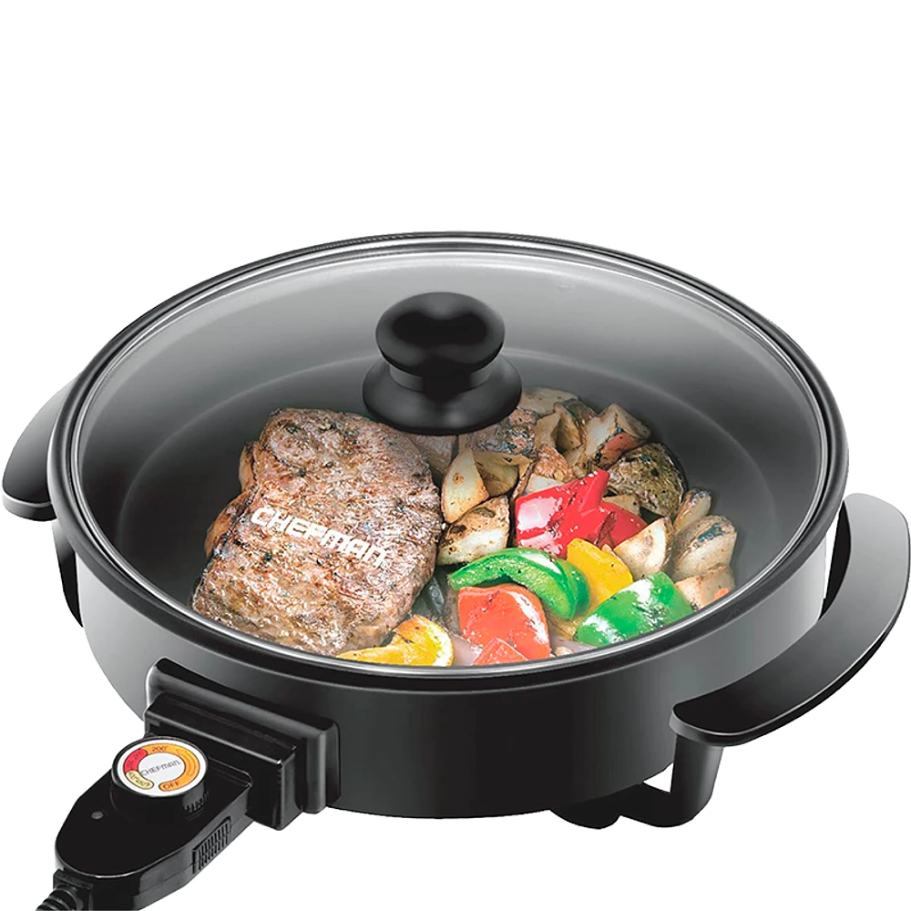 Chefman Round 12in Electric Skillet - RJ05-12-RO