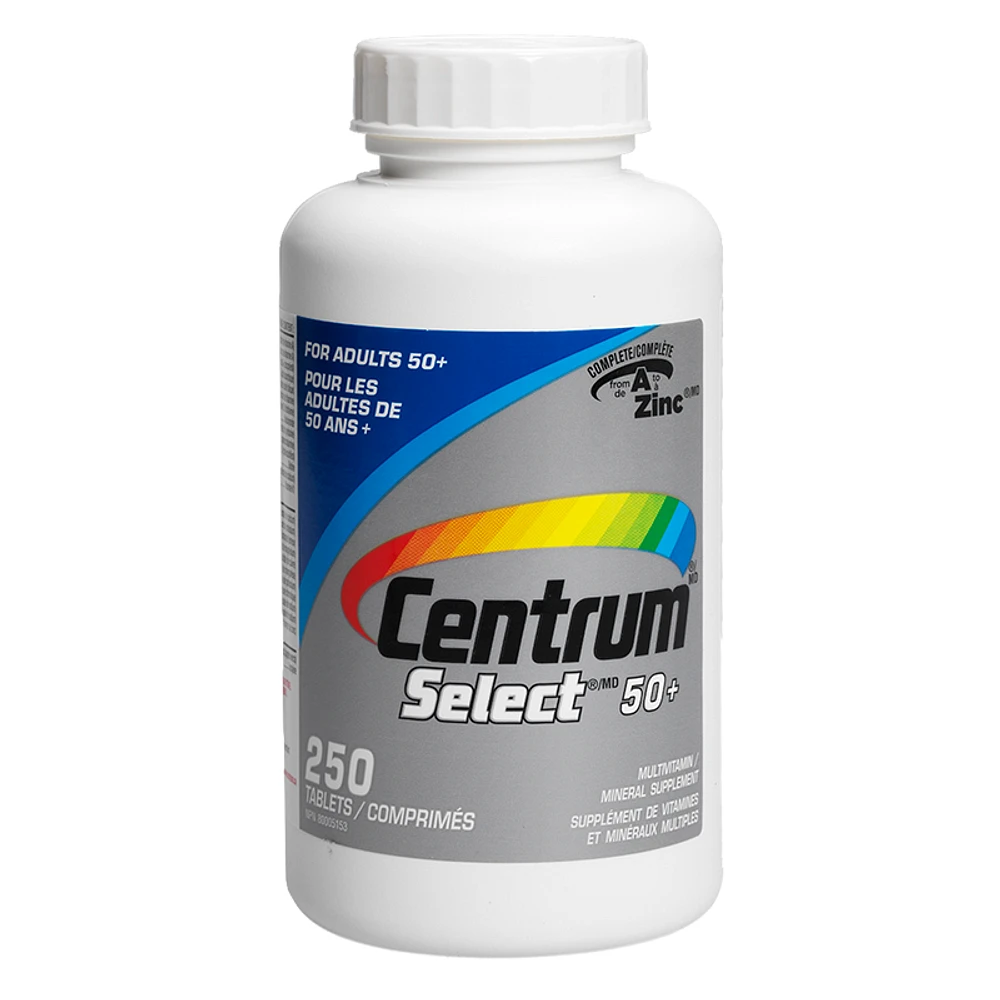 Centrum Select Adults 50+ Multivitamin/Mineral Supplement - 250's