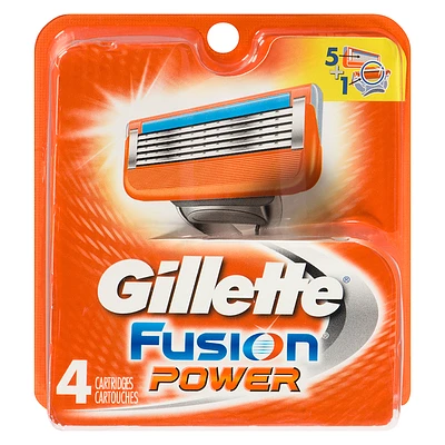 Gillette Fusion5 Power Cartridges - 4s