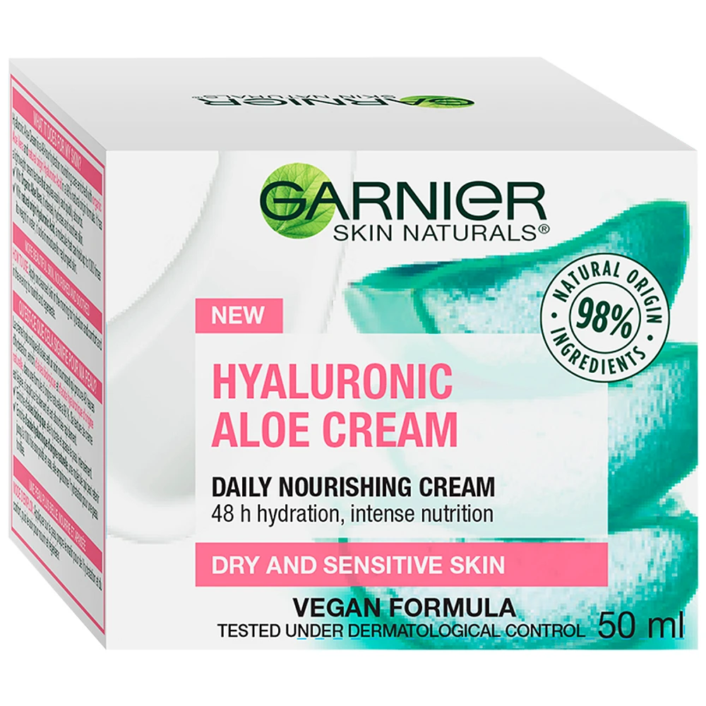 Garnier Skin Naturals Hyaluronic Aloe Cream - Dry & Sensitive Skin - 50ml