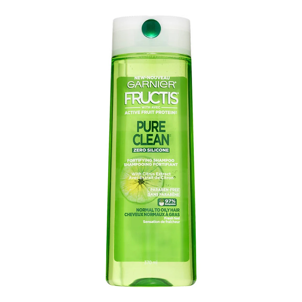 Garnier Fructis Pure Clean Silicone Free Shampoo - 354ml