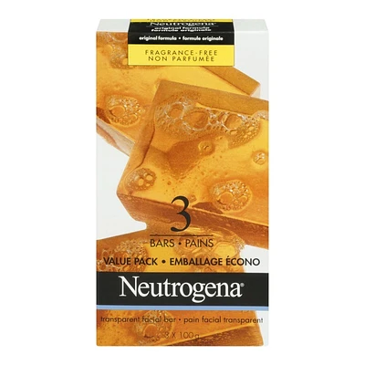 Neutrogena Facial Cleansing Bar - 100g - 3's