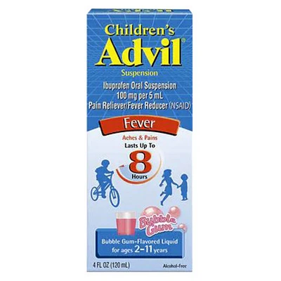 Advil Children's Ibuprofen Oral Suspension - Bubble Gum - 120ml