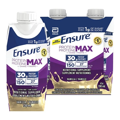 Ensure Max Protein Nutrition Shake - French Vanilla - 4 x 330ml