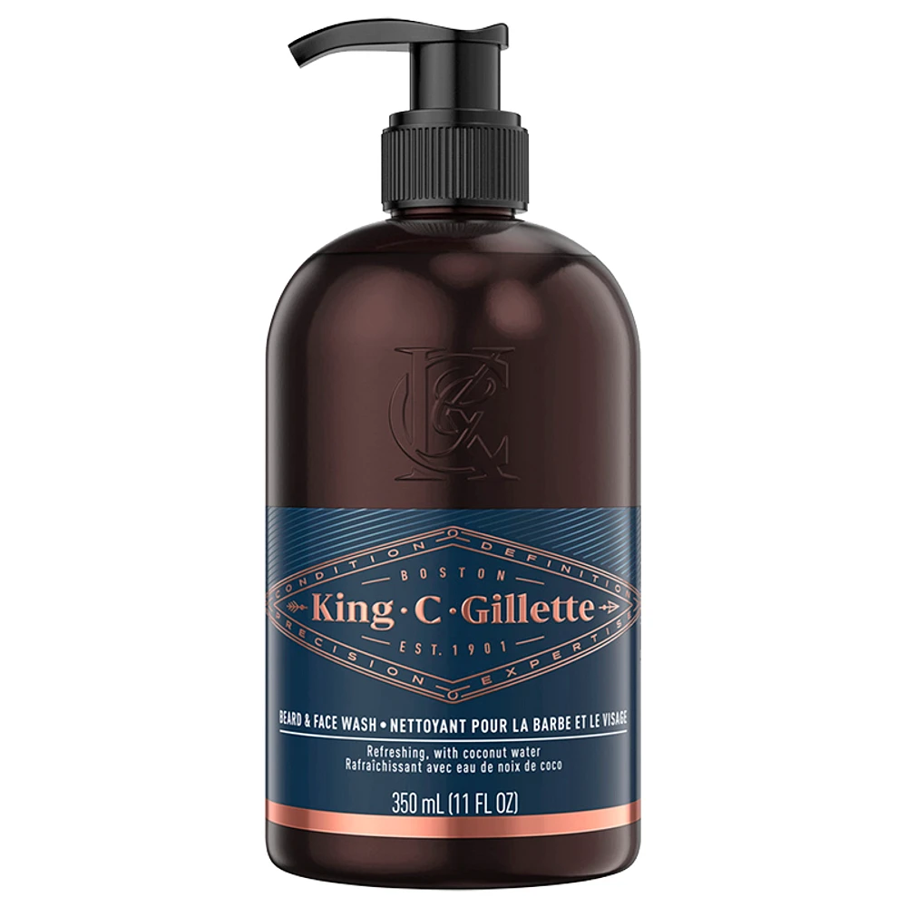 King C. Gillette Beard & Face Wash - 350ml