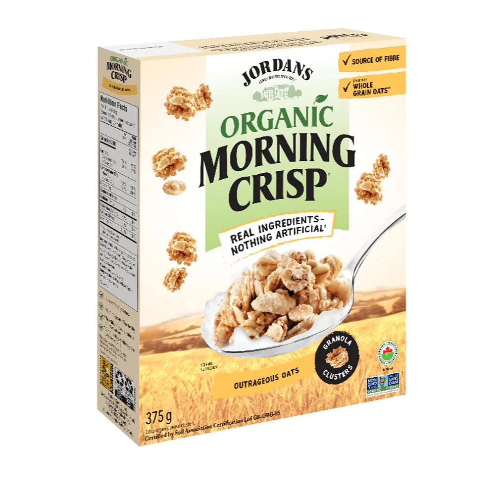 Jordans Organic Morning Crisp Cereal - Outrageous Oats - 375g