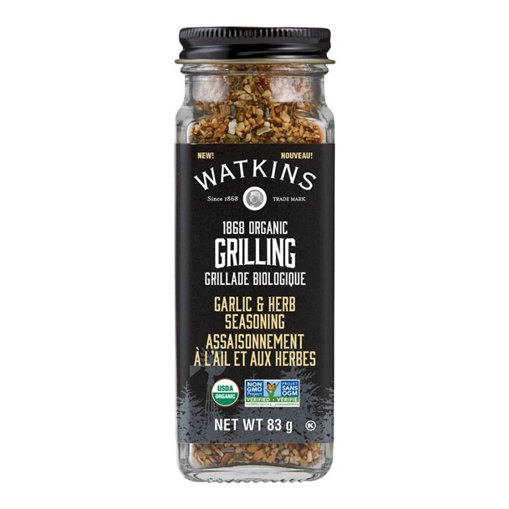 Watkins Grilling Garlic and Herb Seasoning - 83g