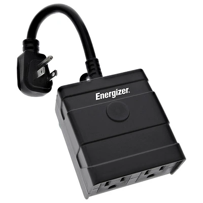 Energizer Smart Outdoor Plug - Black - EOX3-2001-BLK