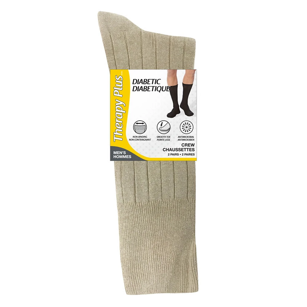 Therapy Plus Diabetic Crew Sock - Mens - 2s