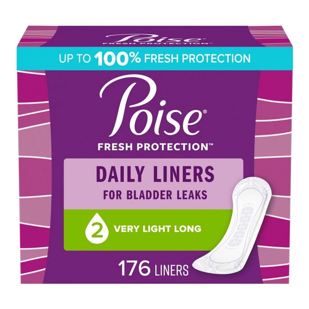 Poise Liners Long Length - Very Light - 176s