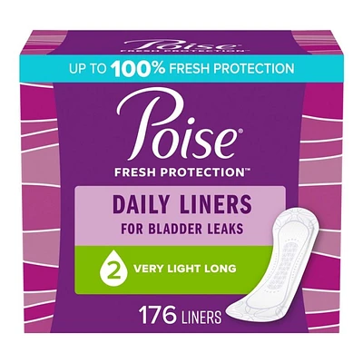 Poise Liners Long Length - Very Light - 176s