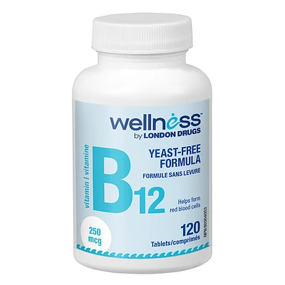 Wellness by London Drugs Vitamin B12 - 250mcg - 120s