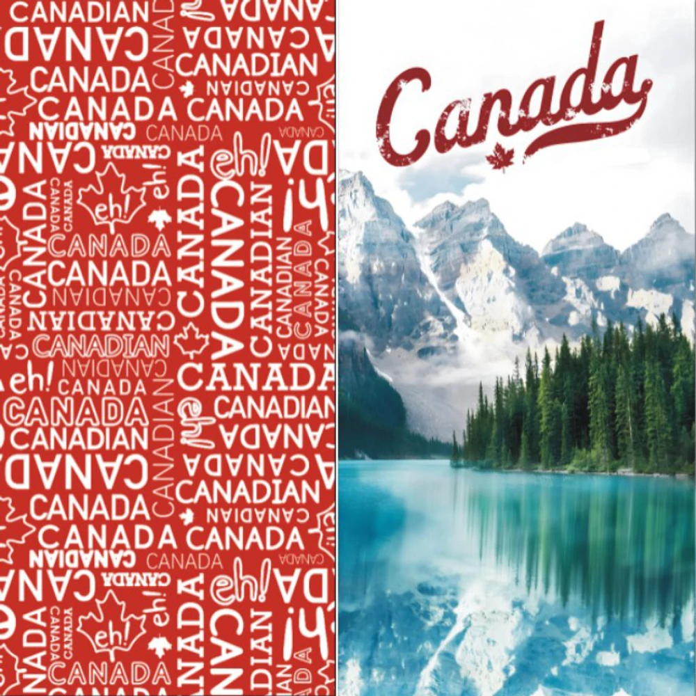 Canada Microfiber Beach Towel- 30x60 Inch