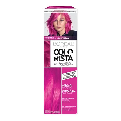 L'Oreal Paris Colorista Semi-Permanent Hair Colour - Metallic Fuschia