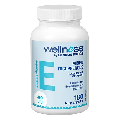 Wellness by London Drugs Vitamin E Mixed Tocopherols - 400 IU - 180s