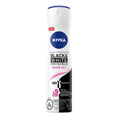 Nivea Black & White Invisible Dry Spray Antiperspirant - Water Lily - 150ml