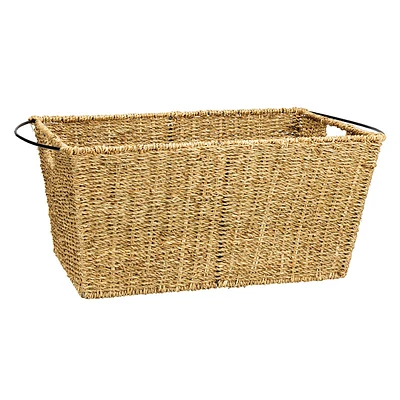 Collection by London Drugs Seagrass and Metal Basket