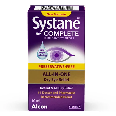 Systane Complete Lubricant Eye Drops Preservative-Free - 10ml