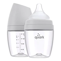 Quark BuubiBottle Mini Baby Bottle - Gray - 160ml - 2 pack