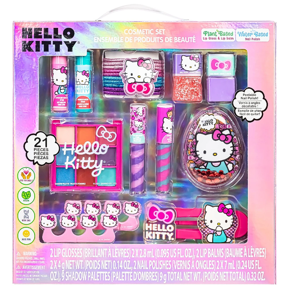 Hello Kitty Cosmetic Gift Bag Set - 11 x 2 x 11 Inches