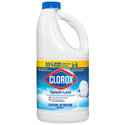 Clorox Splash-Less  Concentrated Bleach Formula - 1.18L