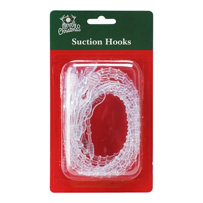 Danson Decor Merry Christmas Suction Hooks - Clear - 12's