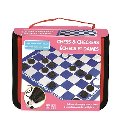 Grab and Go Games! - Travel Chess and Checkers Game