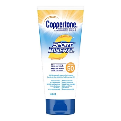 Coppertone Sport Mineral Sunscreen Face Lotion - 148ml