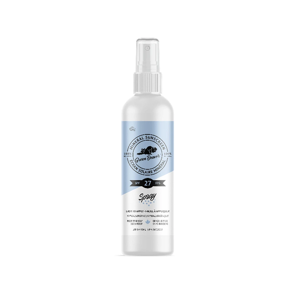 The Green Beaver 100% Natural Sunscreen Spray - SPF 27 - 90ml