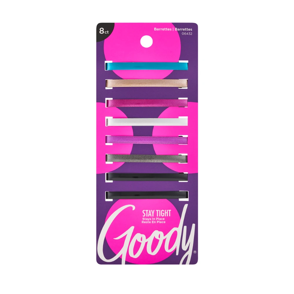 Goody Classics Metal Gloss Stay Tight Barrettes - 8s