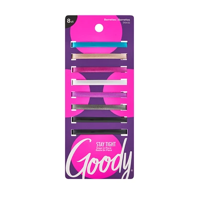 Goody Classics Metal Gloss Stay Tight Barrettes - 8s