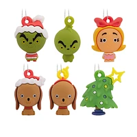 Hallmark Ornaments Dr. Seuss's The Grinch Mini Christmas Tree Ornament Set - 6's