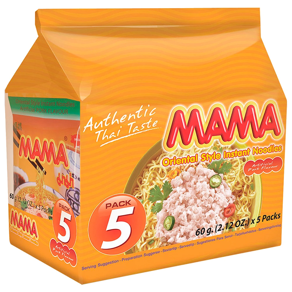 Mama Instant Noodles - Pork - 5x60g