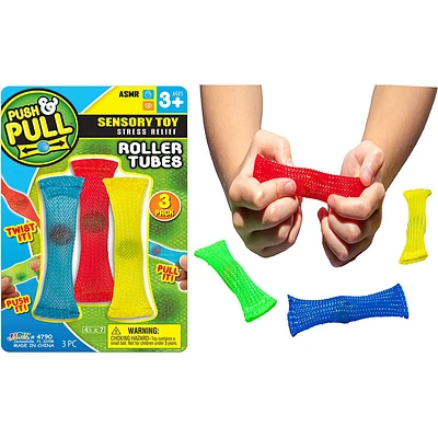 Push Pull Roller Tubes Sensory Toy