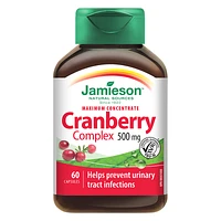 Jamieson Maximum Concentrate Cranberry Complex 500 mg - 60's