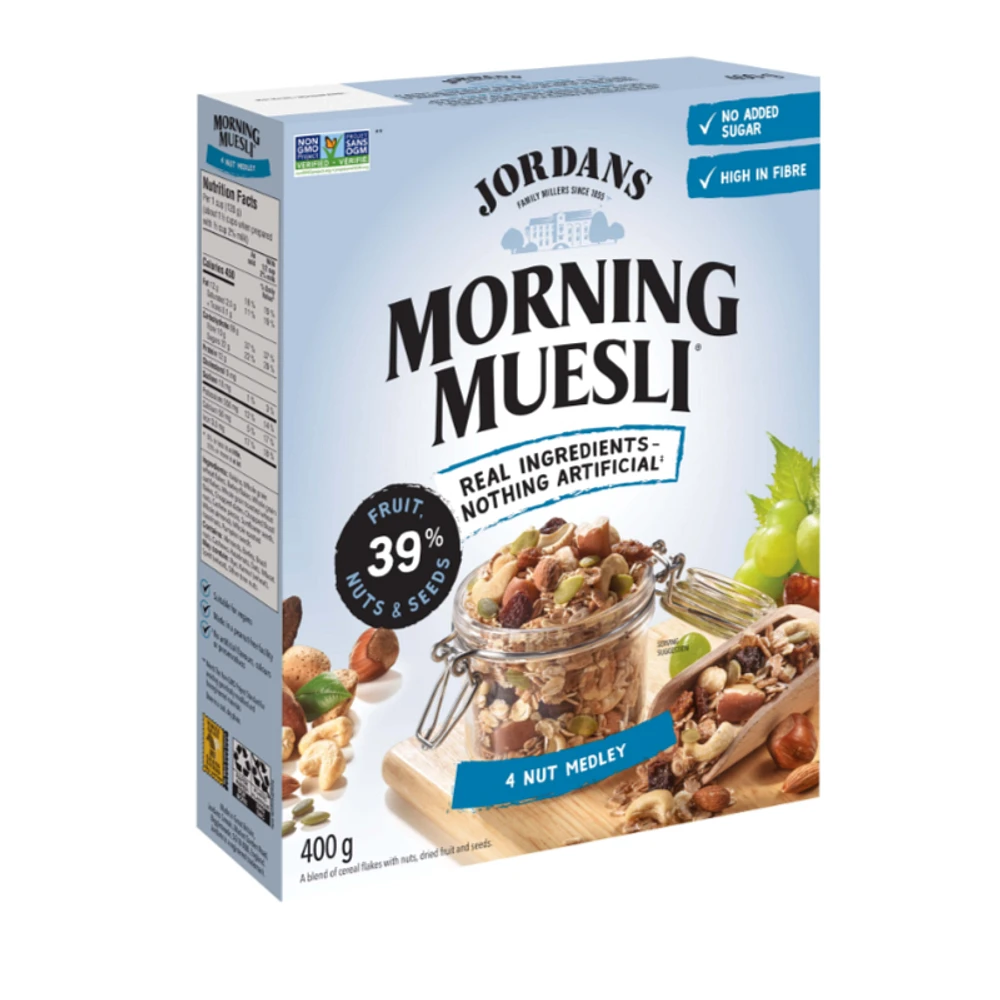 Jordans Morning Muesli - 4 Nut Medley - 400g