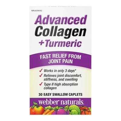 Webber Naturals Advanced Collagen + Turmeric - 30s