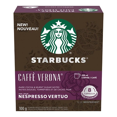 Starbucks Vertuo Coffee Capsules - Cafe Verona - 8s