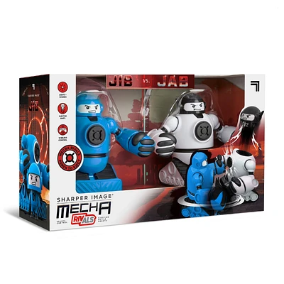 Sharper Image Mecha Rivals Remote Control Ejecting Battle Robots - Blue / White