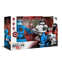 Sharper Image Mecha Rivals Remote Control Ejecting Battle Robots - Blue / White