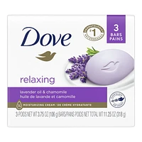 Dove Relaxing Lavender Beauty Bar - 3 x 106g