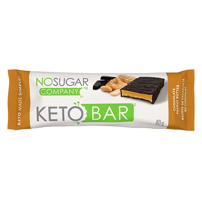 No Sugar Keto Bar - Chocolate Peanut Butter - 40g