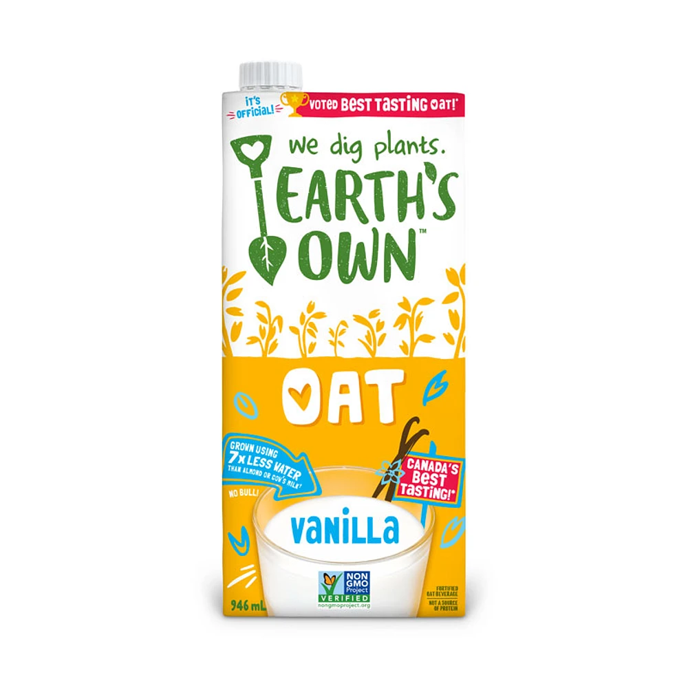 Earth's Own Oat Milk - Vanilla - 946ml