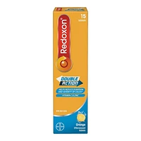 Redoxon Double-Action Vitamin C and Zinc Effervescent Tablets - Orange - 15's